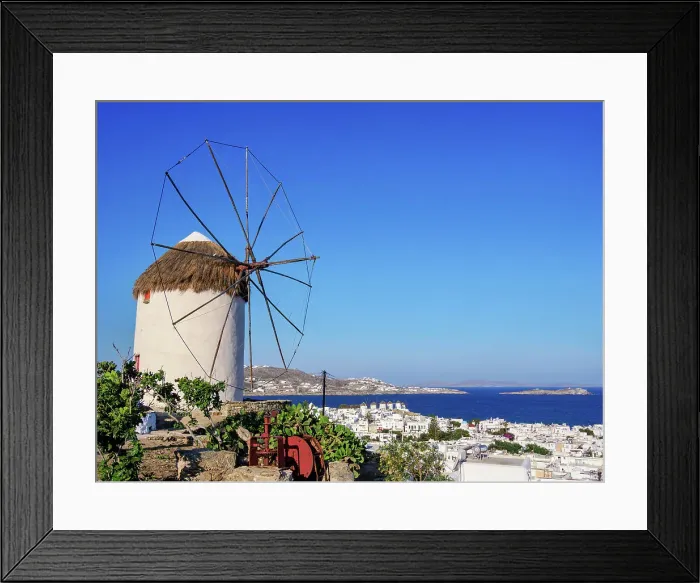 Framed Print : Boni's Windmill, Chora, Mykonos Town, Mykonos Island, Cyclades, Greece Framed Print : Boni's Windmill, Chora, Mykonos Town, Mykonos Island, Cyclades, Greece