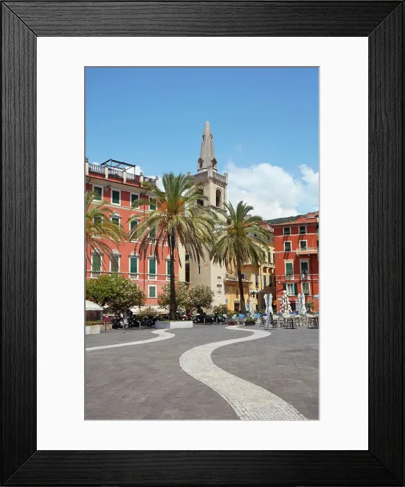 Framed Print : The clock tower of the San Rocco oratory in the Piazza Garibaldi main square of the historical cask of Lerici, La Spezia, Liguria, Italy Framed Print : The clock tower of the San Rocco oratory in the Piazza Garibaldi main square of the historical cask of Lerici, La Spezia, Liguria, Italy