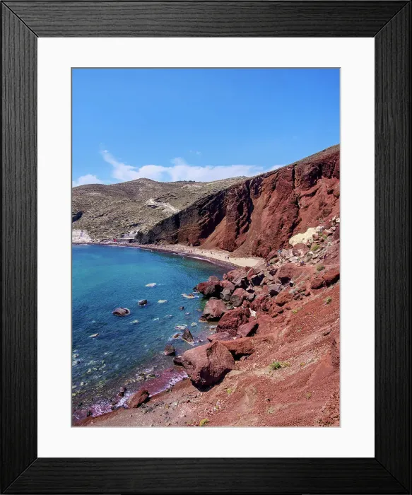 Framed Print : The Red Beach, Santorini or Thira Island, Cyclades, Greece Framed Print : The Red Beach, Santorini or Thira Island, Cyclades, Greece