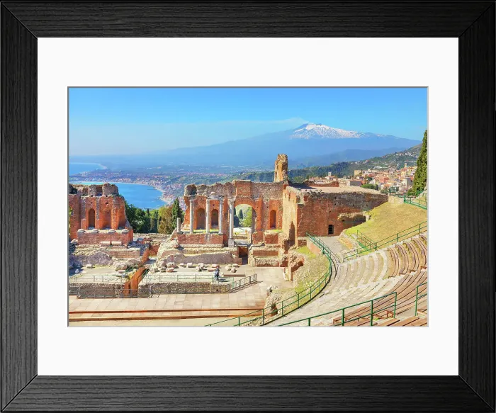 Framed Print : The Greek theatre, Taormina, Sicily, Italy Framed Print : The Greek theatre, Taormina, Sicily, Italy