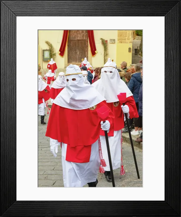 Framed Print : Good Friday procession, Enna, Siclly, Italy Framed Print : Good Friday procession, Enna, Siclly, Italy