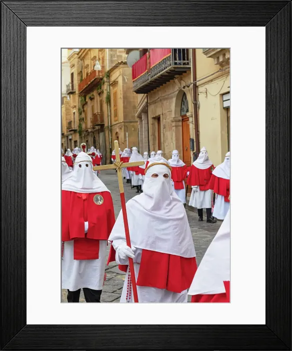 Framed Print : Good Friday procession, Enna, Siclly, Italy Framed Print : Good Friday procession, Enna, Siclly, Italy