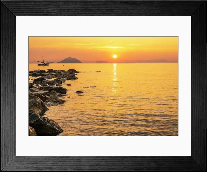 Framed Print : Europe, Italy, Tuscany. Elba Island, sunrise in Cavo with view towards the Isola dei Topi Framed Print : Europe, Italy, Tuscany. Elba Island, sunrise in Cavo with view towards the Isola dei Topi
