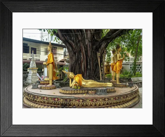 Framed Print : Small reclining buddha statue, Wat Haysoke, Vientiane (capital city), Laos Framed Print : Small reclining buddha statue, Wat Haysoke, Vientiane (capital city), Laos
