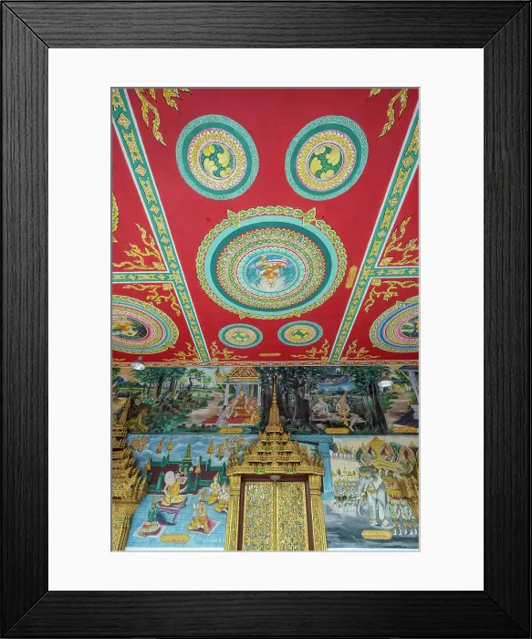 Framed Print : Wat Inpeng, Vientiane (capital city), Laos Framed Print : Wat Inpeng, Vientiane (capital city), Laos