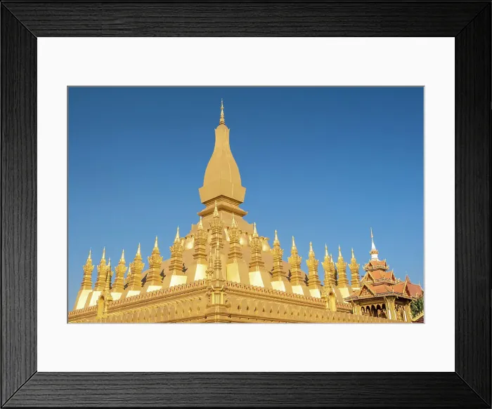 Framed Print : Gold Stupa, Pha That Luang, Vientiane (capital city), Laos Framed Print : Gold Stupa, Pha That Luang, Vientiane (capital city), Laos