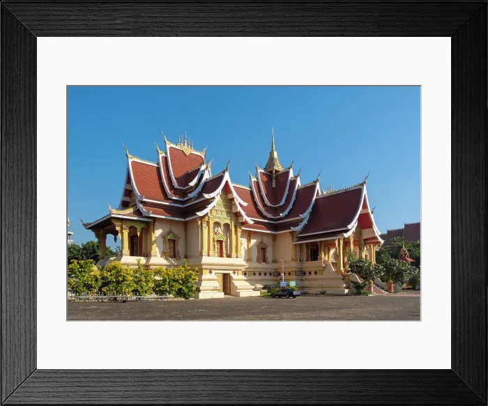 Framed Print : Ho Thammasapha, Pha That Luang, Vientiane (capital city), Laos Framed Print : Ho Thammasapha, Pha That Luang, Vientiane (capital city), Laos