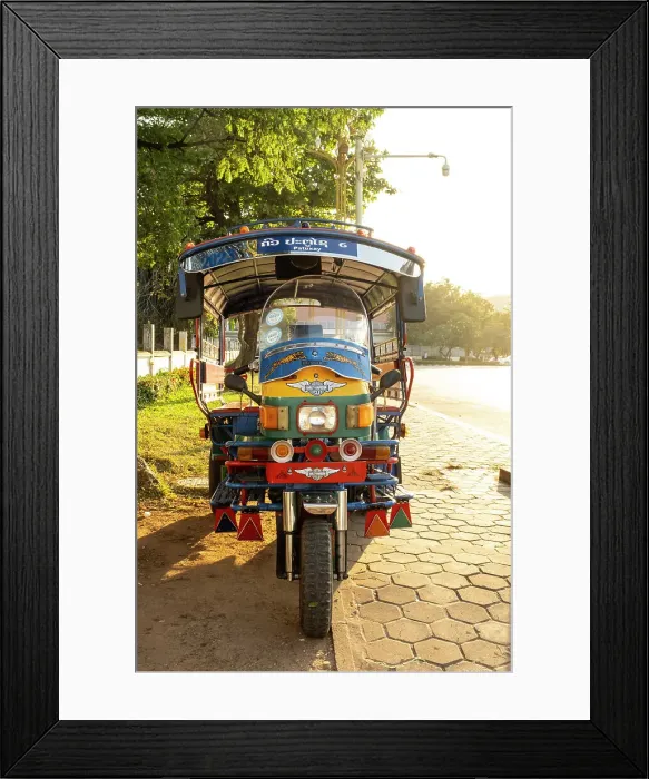 Framed Print : Tuk-tuk, Vientiane (capital city), Laos Framed Print : Tuk-tuk, Vientiane (capital city), Laos