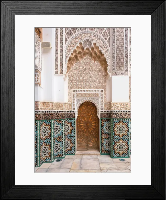 Framed Print : Morocco, Marrakech, Medina, UNESCO World Heitage Site, Ben Youssef medersa Framed Print : Morocco, Marrakech, Medina, UNESCO World Heitage Site, Ben Youssef medersa
