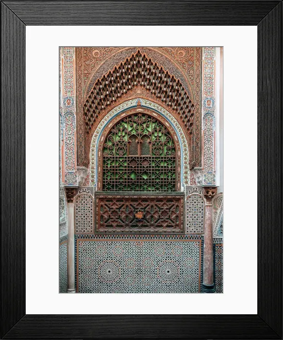 Framed Print : Mausoleum Moulay Abdellah minaret in Fez El Jdid. Morocco Framed Print : Mausoleum Moulay Abdellah minaret in Fez El Jdid. Morocco