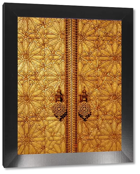 Golden door in Fez, Morocco