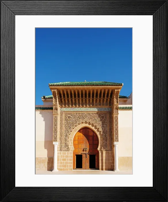 Framed Print : Moulay Ismail Mausoleum, Meknes, Morocco Framed Print : Moulay Ismail Mausoleum, Meknes, Morocco