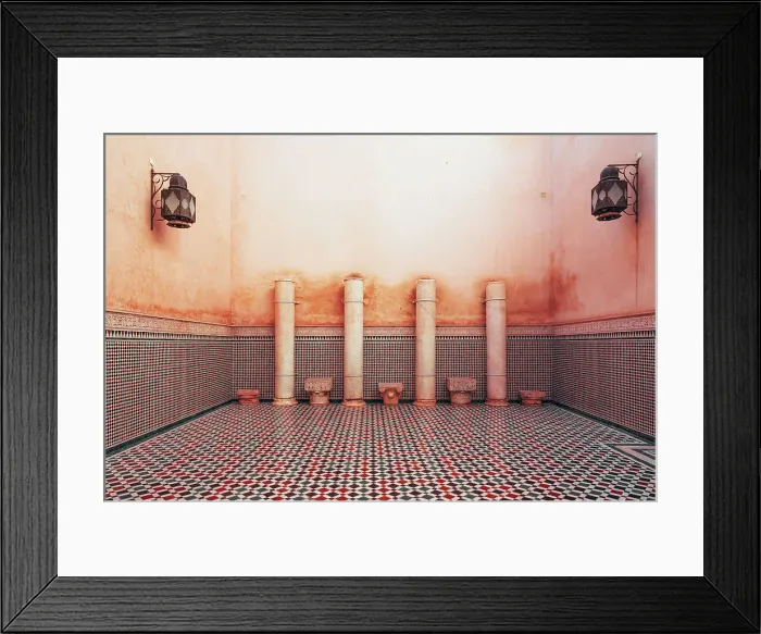 Framed Print : Moulay Ismail Mausoleum, Meknes, Morocco. Interiors Framed Print : Moulay Ismail Mausoleum, Meknes, Morocco. Interiors