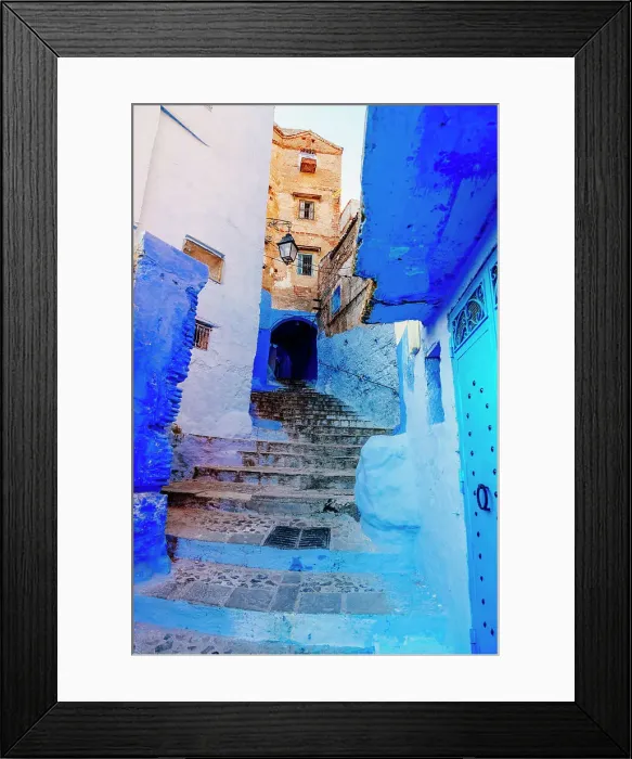 Framed Print : Chefchaouen, the Blue City in Morocco, North Africa Framed Print : Chefchaouen, the Blue City in Morocco, North Africa