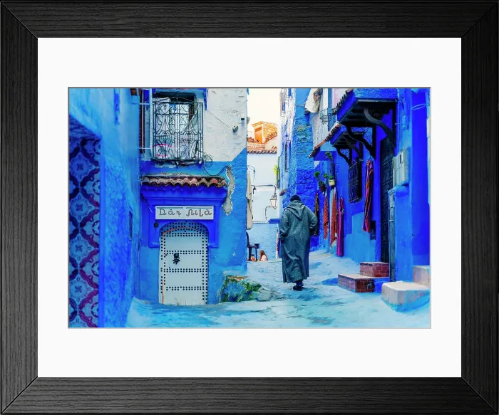 Framed Print : Chefchaouen, the Blue City in Morocco, North Africa Framed Print : Chefchaouen, the Blue City in Morocco, North Africa