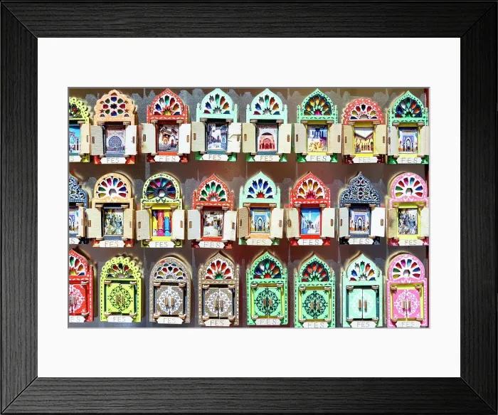 Framed Print : Colorful handicraft souvenirs, Fez, Morocco Framed Print : Colorful handicraft souvenirs, Fez, Morocco