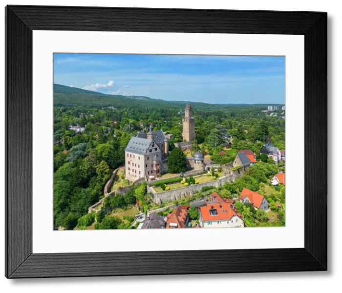 Framed Print : Aerial view at Kronberg Castle, Kronberg, Taunus, Hesse, Germany Framed Print : Aerial view at Kronberg Castle, Kronberg, Taunus, Hesse, Germany