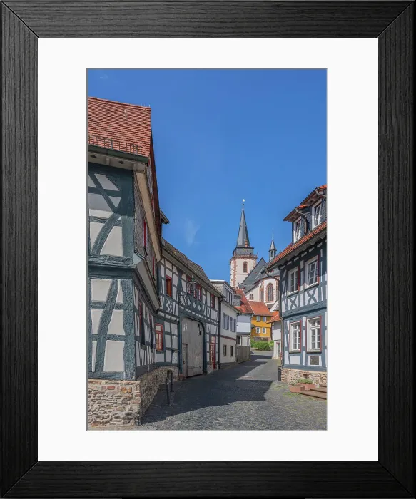 Framed Print : Church of St. Ursula in Oberursel, Taunus, Hesse, Germany