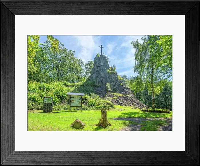 Framed Print : Nationaler Geotop Druidenstein, Kirchen (Sieg), Kreis Altenkirchen, Westerwald, Rhineland-Palatinate, Germany Framed Print : Nationaler Geotop Druidenstein, Kirchen (Sieg), Kreis Altenkirchen, Westerwald, Rhineland-Palatinate, Germany
