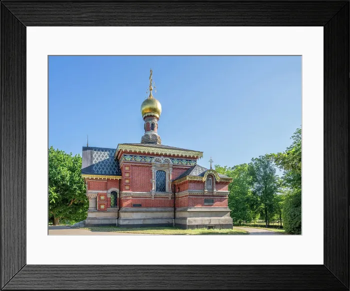 Framed Print : Russian church, Spa gardens, Bad Homburg vor der Hoehe, Taunus, Hesse, Germany Framed Print : Russian church, Spa gardens, Bad Homburg vor der Hoehe, Taunus, Hesse, Germany
