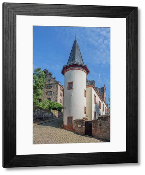 Framed Print : Philipps University, religious collection, Marburg, Lahn, Lahn valley, Hesse, Germany