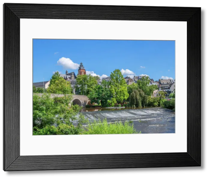 Framed Print : Old Lahn bridge with river Lahn and cathedral, Wetzlar, Lahn, Lahn valley, Westerwald, Taunus, Hesse, Germany Framed Print : Old Lahn bridge with river Lahn and cathedral, Wetzlar, Lahn, Lahn valley, Westerwald, Taunus, Hesse, Germany