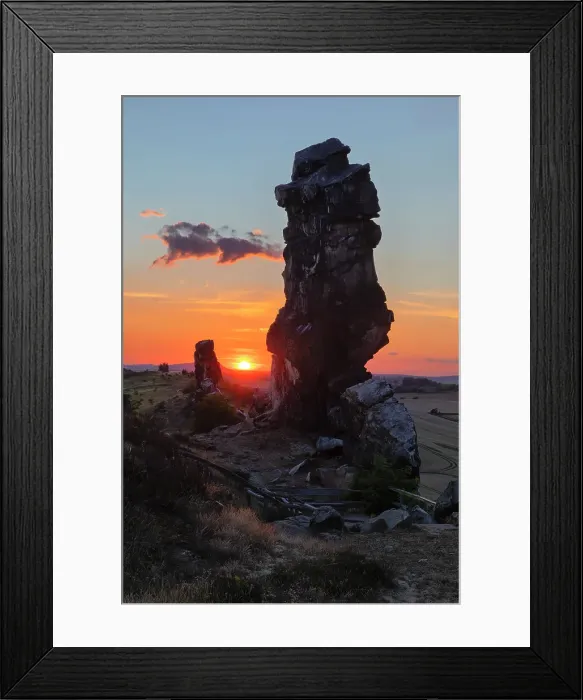 Framed Print : Teufelsmauer rock formation (Devil's Wall), Weddersleben, Thale, Harz, Saxony-Anhalt, Germany Framed Print : Teufelsmauer rock formation (Devil's Wall), Weddersleben, Thale, Harz, Saxony-Anhalt, Germany