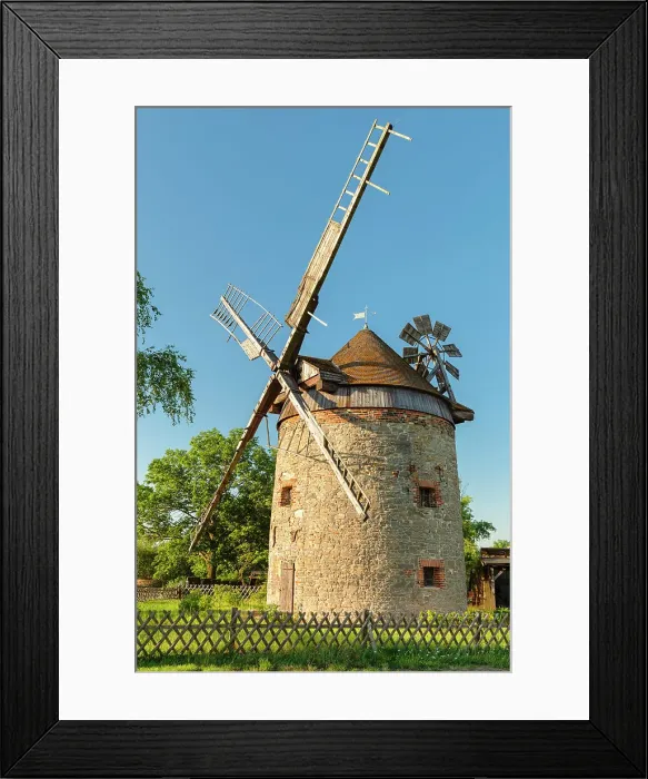 Framed Print : Tower windmill Endorf, Falkenstein, Harz, Saxony-Anhalt, Germany Framed Print : Tower windmill Endorf, Falkenstein, Harz, Saxony-Anhalt, Germany