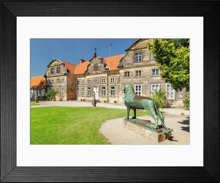 Framed Print : Small castle with terraced gardens, Blankenburg, Harz, Saxony-Anhalt, Germany Framed Print : Small castle with terraced gardens, Blankenburg, Harz, Saxony-Anhalt, Germany