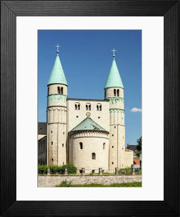 Framed Print : Cathedral of St. Cyriakus, Gernrode, Harz, Saxony-Anhalt, Germany Framed Print : Cathedral of St. Cyriakus, Gernrode, Harz, Saxony-Anhalt, Germany