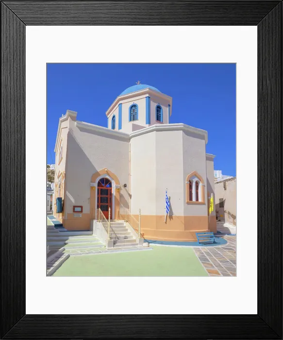Framed Print : Orthodox church, Chora, Serifos Island, Cyclades Islands, Greece