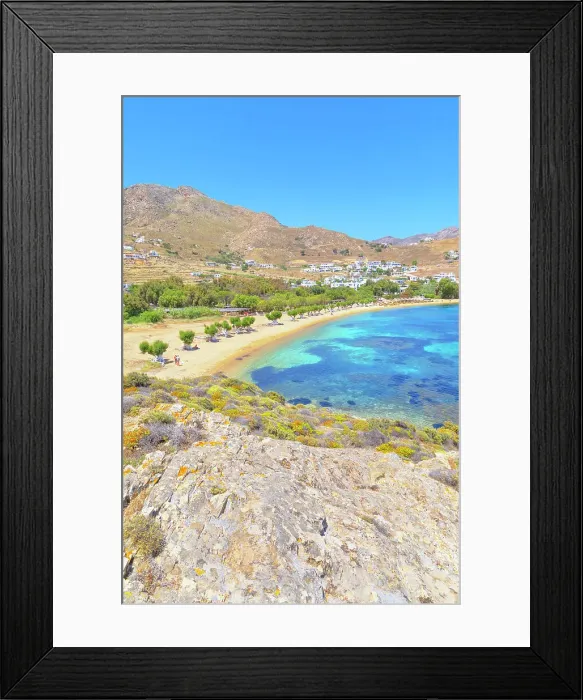Framed Print : Livadakia beach, Serifos Island, Cyclades Islands, Greece