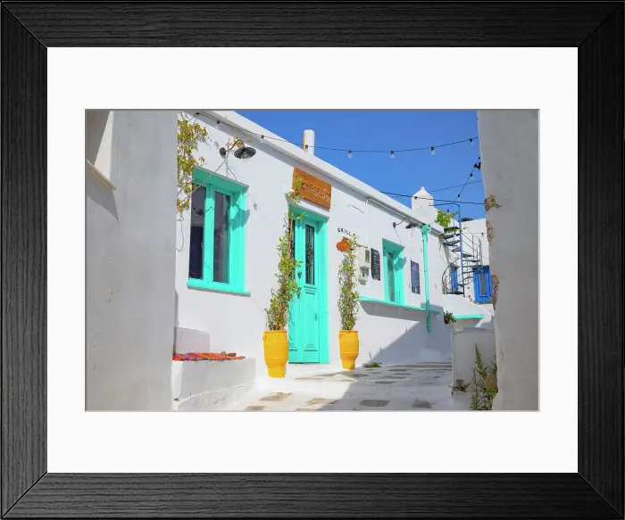 Framed Print : Chora village street, Chora, Serifos Island, Cyclades Islands, Greece Framed Print : Chora village street, Chora, Serifos Island, Cyclades Islands, Greece