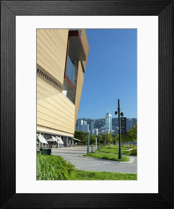 Framed Print : Hong Kong Island skyline and Palace Museum, West Kowloon Cultural District, Kowloon, Hong Kong Framed Print : Hong Kong Island skyline and Palace Museum, West Kowloon Cultural District, Kowloon, Hong Kong