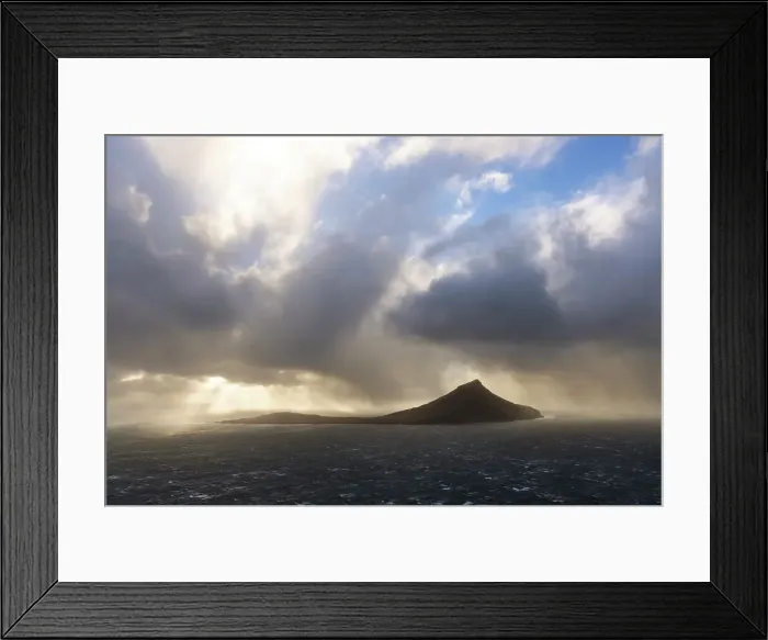 Framed Print : Storm hit the island of Koltur. Faroe Islands Framed Print : Storm hit the island of Koltur. Faroe Islands