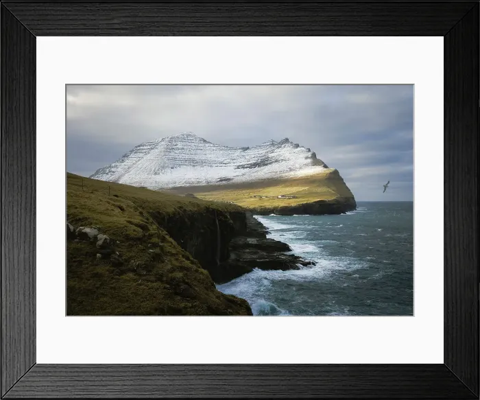 Framed Print : The wild coast of Viðareiði. Island of Viðoy. Faroe Islands Framed Print : The wild coast of Viðareiði. Island of Viðoy. Faroe Islands