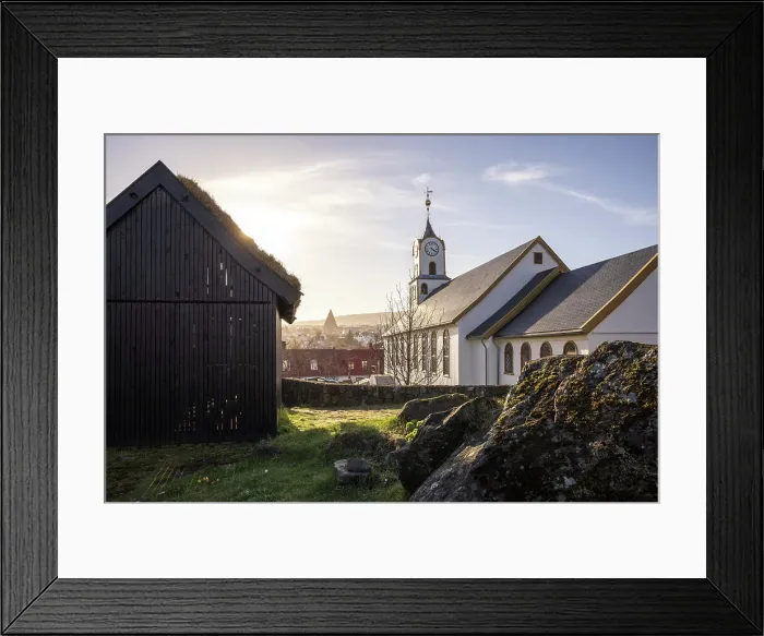 Framed Print : The cathedral in the historic center of Torshavn. Island of Streymoy. Faroe Islands Framed Print : The cathedral in the historic center of Torshavn. Island of Streymoy. Faroe Islands
