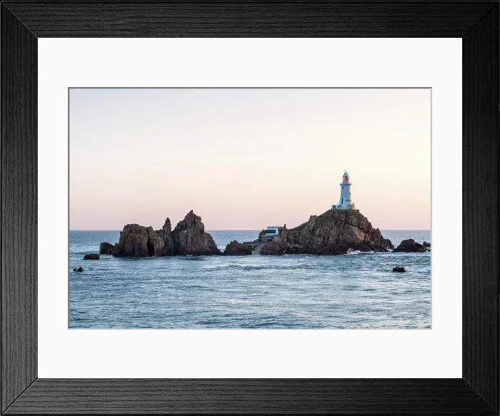 Framed Print : Corbiere Lighthouse at the high tide, Jersey, Channel Islands Framed Print : Corbiere Lighthouse at the high tide, Jersey, Channel Islands
