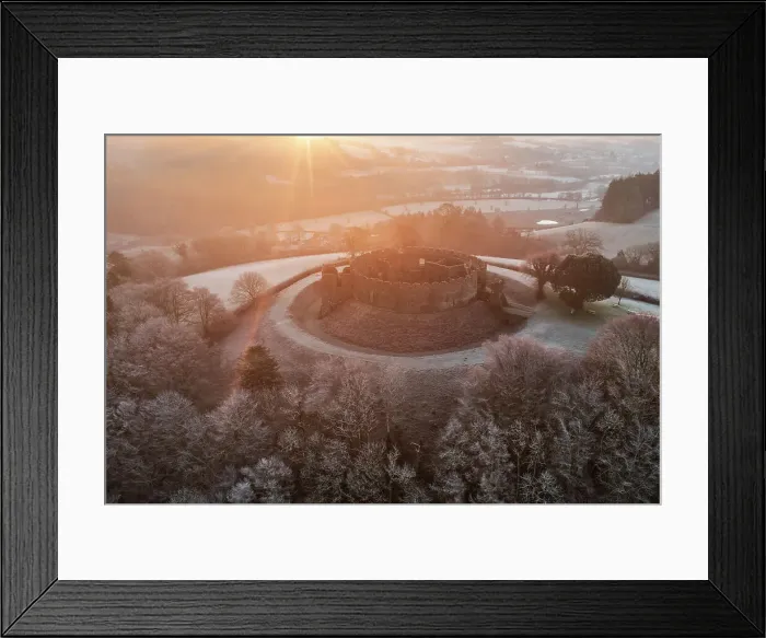 Framed Print : Sunrise over Restormel Castle on a chill, frosty morning, Lostwithiel, Cornwall, England. Winter (January) 2023 Framed Print : Sunrise over Restormel Castle on a chill, frosty morning, Lostwithiel, Cornwall, England. Winter (January) 2023