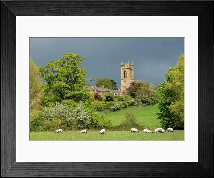 Framed Print : St Michael and All Angels Church across a meadow in the Cotswolds village of Broadway, Worcestershire, England. Spring (May) 2021 Framed Print : St Michael and All Angels Church across a meadow in the Cotswolds village of Broadway, Worcestershire, England. Spring (May) 2021