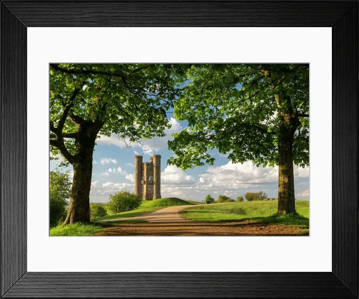 Framed Print : Broadway Tower folly in the Cotswolds, Worcestershire, England. Spring (May) 2021 Framed Print : Broadway Tower folly in the Cotswolds, Worcestershire, England. Spring (May) 2021