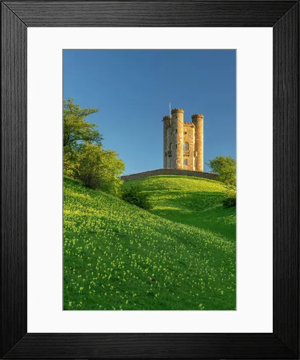 Framed Print : Broadway Tower, a folly above the town of Broadway in the Cotswolds, Worcestershire, England. Spring (May) 2021 Framed Print : Broadway Tower, a folly above the town of Broadway in the Cotswolds, Worcestershire, England. Spring (May) 2021