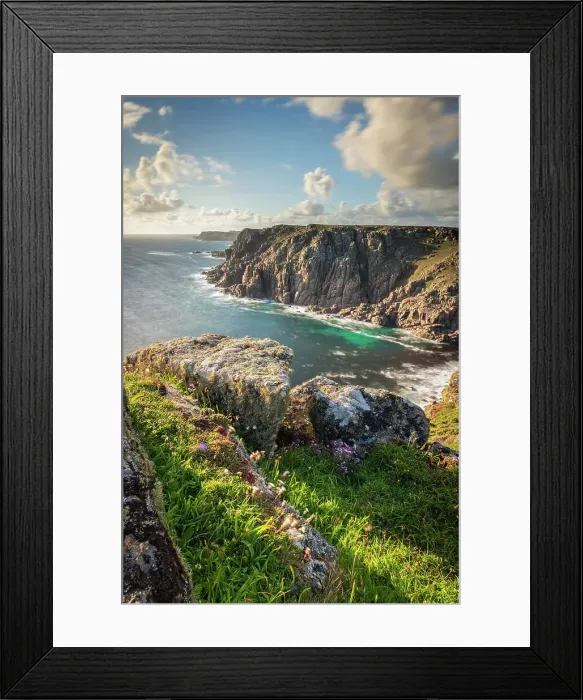 Framed Print : Beautiful coastal scenery at Gwennap Head in Cornwall, England. Spring (May) 2022 Framed Print : Beautiful coastal scenery at Gwennap Head in Cornwall, England. Spring (May) 2022