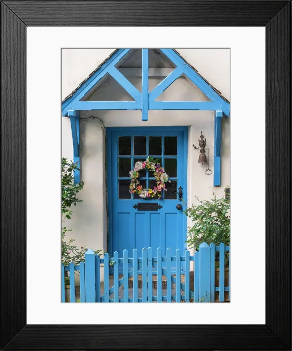 Framed Print : Pretty Cornish cottage front door in the village of Altarnun, Cornwall, England. Autumn (September) 2022 Framed Print : Pretty Cornish cottage front door in the village of Altarnun, Cornwall, England. Autumn (September) 2022