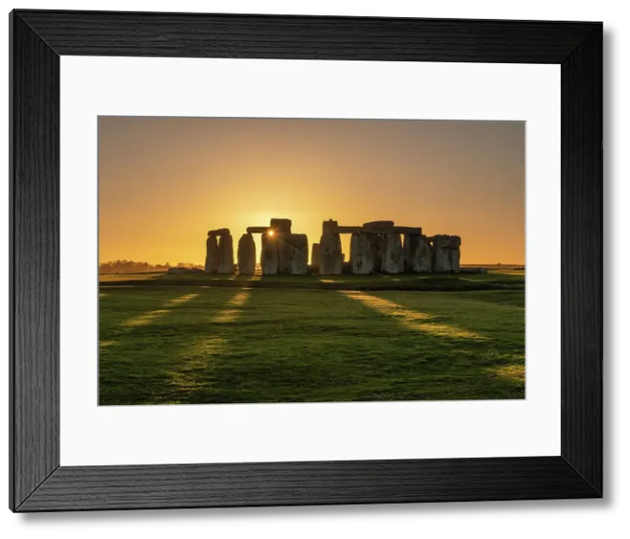 Framed Print : Winter sunset at Stonehenge in Wiltshire, England. Winter (February) 2023 Framed Print : Winter sunset at Stonehenge in Wiltshire, England. Winter (February) 2023