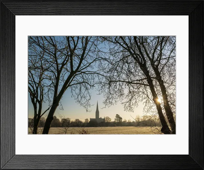 Framed Print : Salisbury Cathedral on a frosty winter morning, Salisbury, Wiltshire, England. Winter (February) 2023 Framed Print : Salisbury Cathedral on a frosty winter morning, Salisbury, Wiltshire, England. Winter (February) 2023