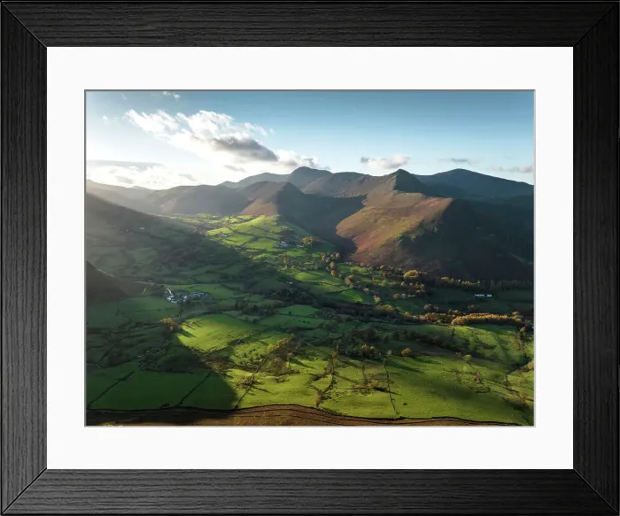 Framed Print : View from Cat Bells. Lake District, Cumbria, England, UK Framed Print : View from Cat Bells. Lake District, Cumbria, England, UK