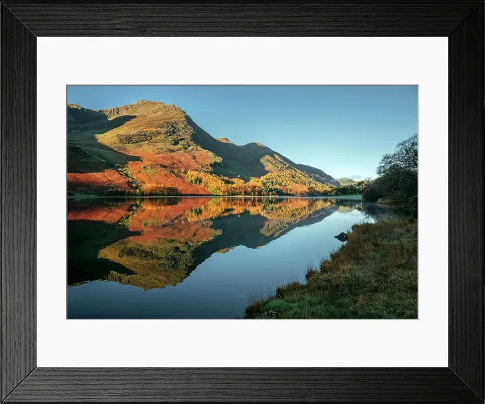 Framed Print : Lake Buttermere at dawn, Lake District, Cumbria, England, UK