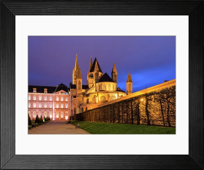 Framed Print : Abbaye aux Hommes and Mairie de Caen, Caen, Normandy, France Framed Print : Abbaye aux Hommes and Mairie de Caen, Caen, Normandy, France