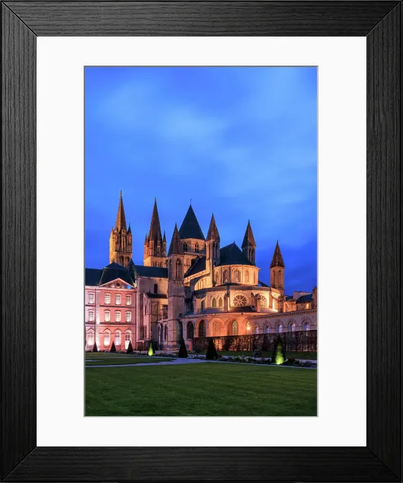 Framed Print : Abbaye aux Hommes and Mairie de Caen, Caen, Normandy, France Framed Print : Abbaye aux Hommes and Mairie de Caen, Caen, Normandy, France